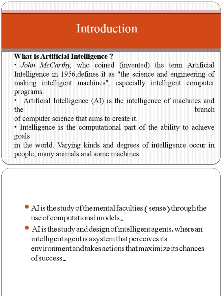 What Is Artificial Intelligence ? John Mccarthy, Who Coined (Invented