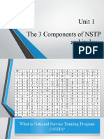 Unit 1 The 3 Components of NSTP and Its Law