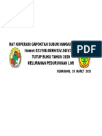 Rat Koperasi Gapoktan Subur Makmur Semarang Nomor: 023/108.08/BH/XIV.34/IV/2016 Tutup Buku Tahun 2020 Kelurahan Pedurungan Lor