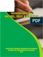 Pedoman Penulisan Journal, Tesis Pasca Umm