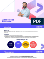 Pesto Admissions Brochure - FrontEnd