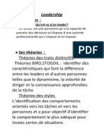 Leadership Définition:: Un Leader Est Une Personne Qui A La Capacité de