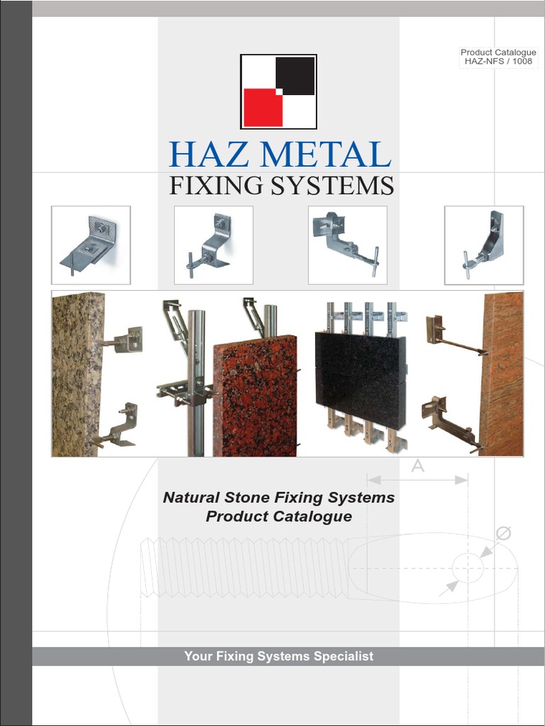 Haz Metal Natural Stone Fixing Systems | PDF | Anchor | Screw