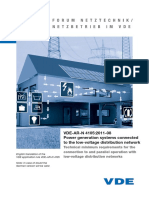 VDE-AR-N 4105:2011-08 Power Generation Systems Connected To The Low-Voltage Distribution Network