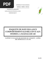 Enquête de survéillance comportementale relative aux IST/SIDA à Madagascar - Rapport d'analyse des données de l'enquête auprès des jeunes de 15 à 24 ans (INSTAT - 2005)