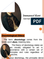 Immanuel Kant: - German Philosopher