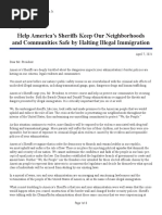 American Sheriff's Letter To President Biden