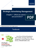 Strategic Advertising Management: Chapter 1: What Are Advertising and Promotion?