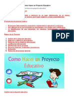 Como Hacer Un Proyecto