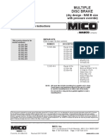 Multiple Disc Brake: Service Instructions