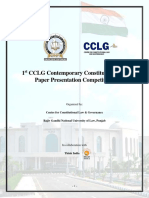 1st CCLG Contemporary Constitutionalism Paper Presentation Competition