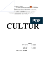 Informe de Cultura