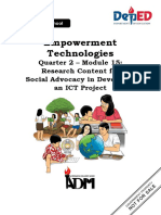 SDO_Navotas_ADMSHS_Emp_Tech_Q2_M15_Research Content for Social Advocacy in Developing an ICT Project_FV