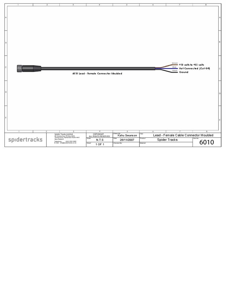 Spider Wiring Diagram | PDF | Manufactured Goods | Telecommunications