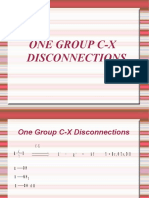One Group C-X Disconnections