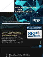 Materi Prosedur Aplikasi SKP Online Dan Digitalisasi SKP Online