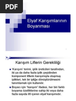 Elyaf Karisimlarinin Boyanmasi