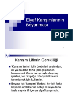 Elyaf Karisimlarinin Boyanmasi