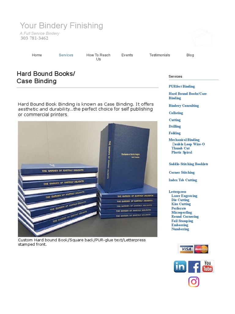 Your Bindery Finishing Hard Bound Books/ Case Binding PDF