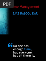 Time Management: Ejaz Rasool Dar