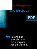 Time Management: Ejaz Rasool Dar