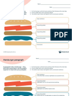 Hamburger Paragraph Graphic Organizer