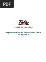 Download Implementation of Value Added Tax in TallyERP 9 by Muthu Kumar SN50194766 doc pdf