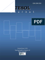 TESOL Journal Volume 8 2013