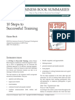 10 Steps To Successful Training