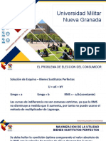 MAXIMIZACIÓN DE LA UTILIDAD - Sustitutos Perfectos y Complementarios