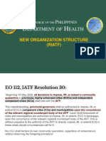 R P Epartment of Ealth: New Organization Structure (Riatf)