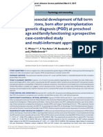 Psychosocial Development of Full Term Si