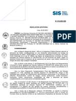 Resolución Jefatural #015-2021-Sis PDF