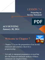 Lesson 7-1: Accounting January 30, 2014