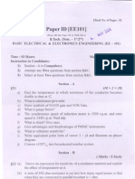 Basic Electrical Engineering Q-Paper