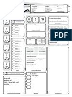 Character Sheet Righteous Centurion