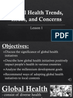 Health - 3rd Quarter Lesson 1 2 Global Health Trends Issues and Concerns