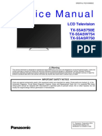 Service Manual: LCD Television TX-55AS750E TX-55ASW754 TX-55ASR750