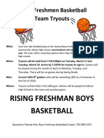 Rising Freshman Tryout Flyer - 1