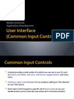 Mobile App UI Controls Guide