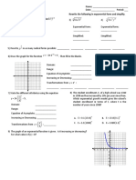 Algebra 2 EXPLOG 1-4 Review