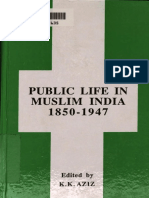 Khursheed Kamal Aziz - Public Life in Muslim India, 1850-1947-Vanguard (1992)