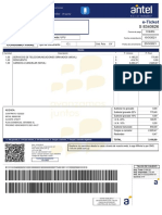 Resumen factura móvil Antel