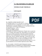 Calculul Transformatoarelor Toroidale