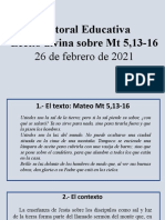 Lectio Mt 5.13-16