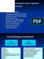 Business Environment and Its Appraisal