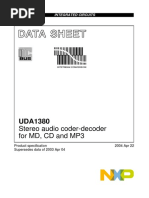 Data Sheet: Stereo Audio Coder-Decoder For MD, CD and MP3