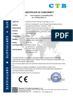 CE EMC Certificate For Solar Street Light