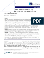 Scoliosis Short-Term Rehabilitation (SSTR) According To Best Practice' Standards-Are The Results Repeatable?