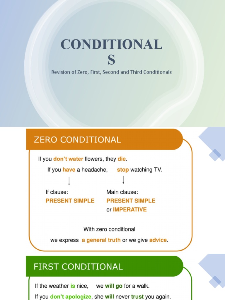 Conditional Sentences Explained | PDF